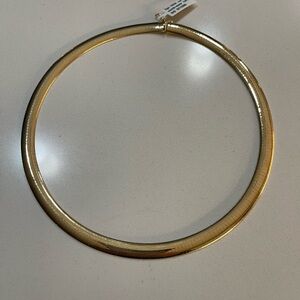 Elegant 14kt. Yellow Gold Omega Choker Necklace 18”